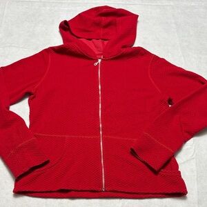 GAP large fitted hoodie Vibrant Red Hooded Jacket zip up